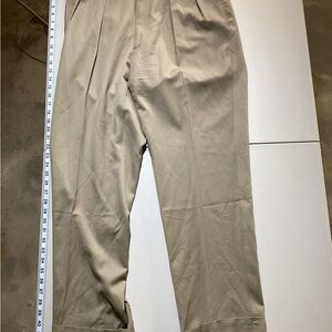The Andover Shop Men’s Pleated Chino Pants in Khaki